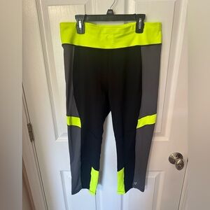 Betsey Johnson Performance Lime and Black Activewear